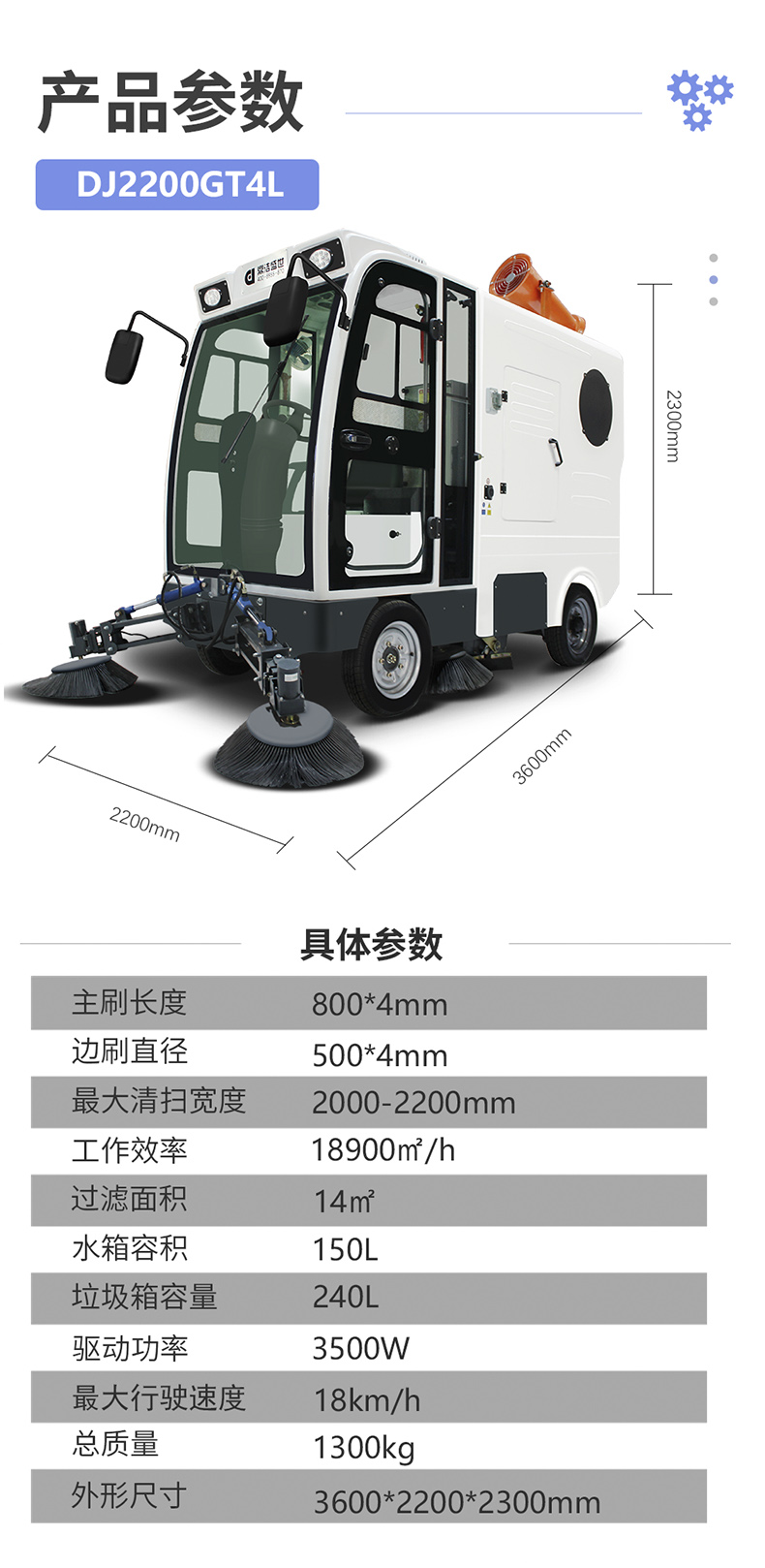 工業掃地車鼎潔盛世DJ2200GT4L掃地機88
